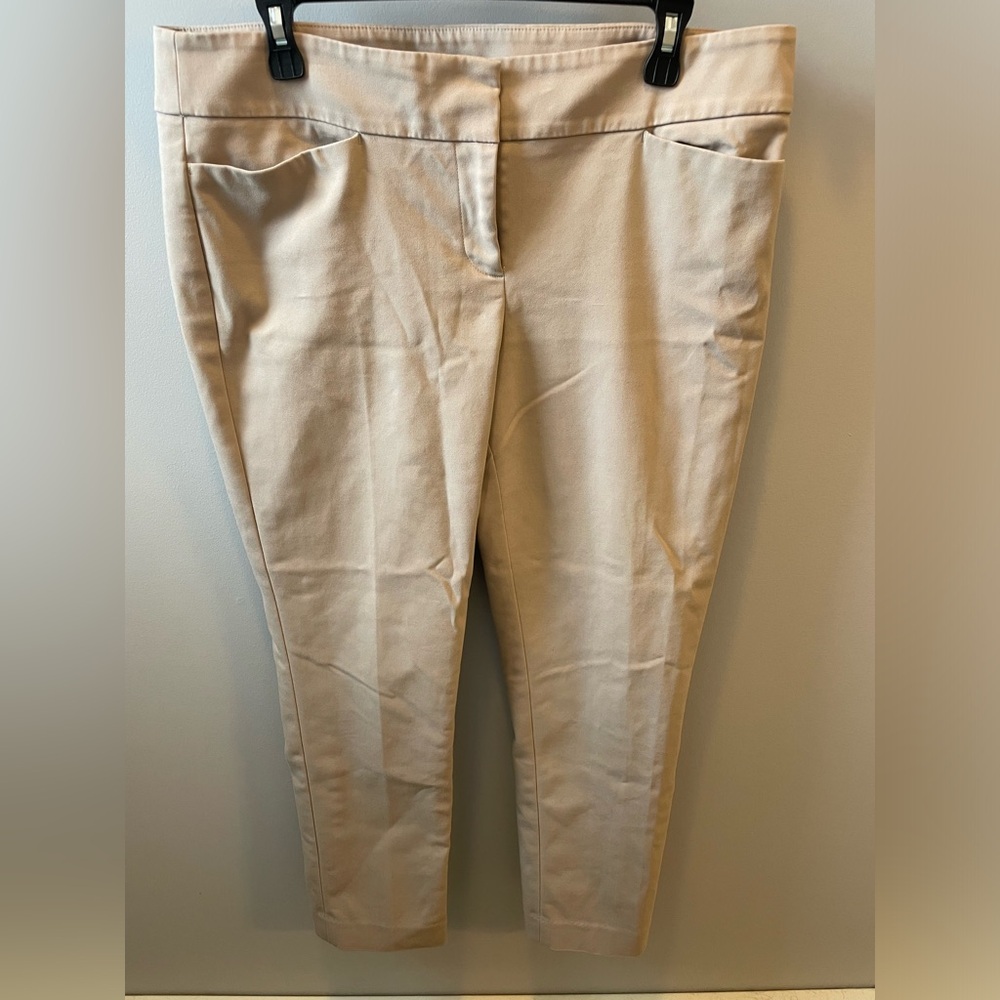 Ann Taylor Khaki/Tan Trousers-Straight Leg